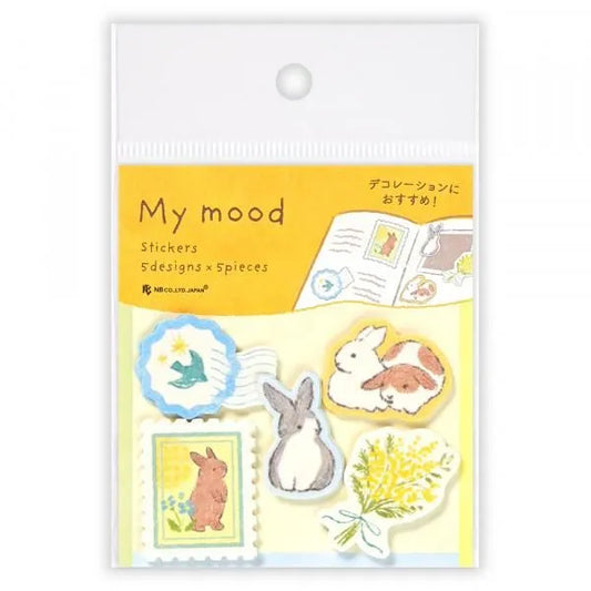 フレークシール　My Mood うさぎ - Sweet Birdie Boutique