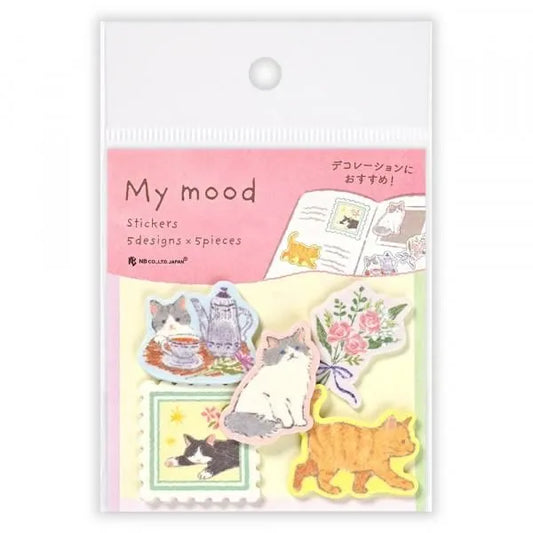 フレークシール　My Mood 猫 - Sweet Birdie Boutique