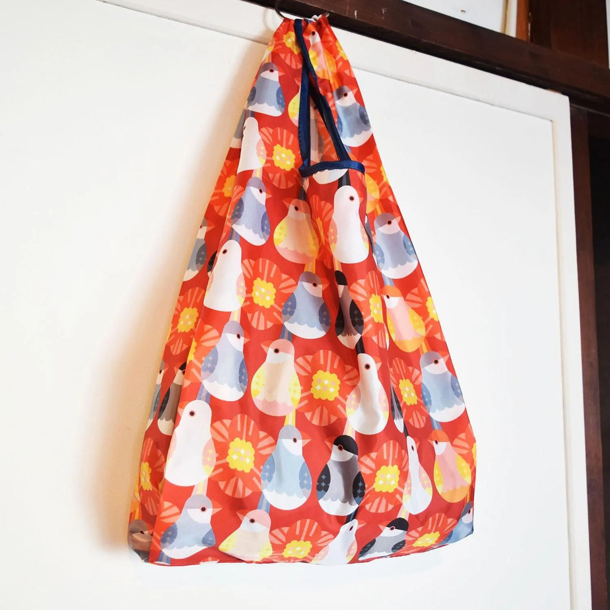 エコバッグ　くつろぐ文鳥　EcoBag-Daily(S)