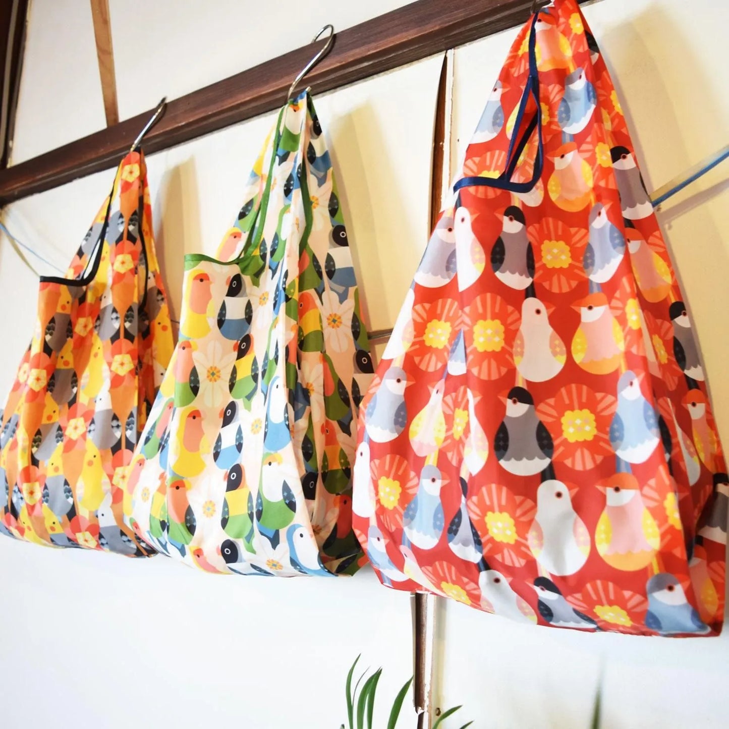 エコバッグ　くつろぐ文鳥　EcoBag-Daily(S)