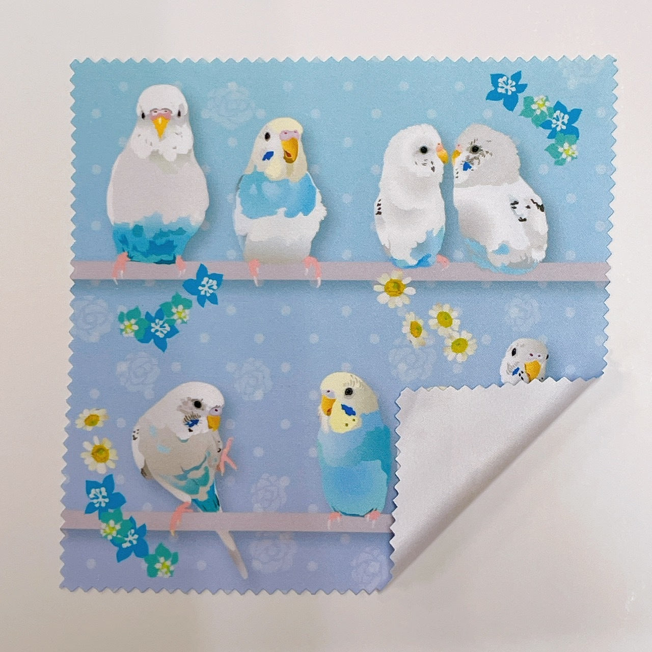メガネ拭き　ゆめいろいんこ　セキセイインコ
