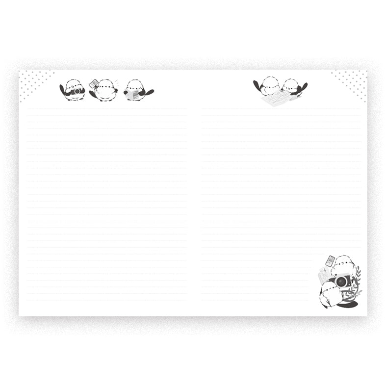 B5サイズノート　シマエナガの旅 - Sweet Birdie Boutique