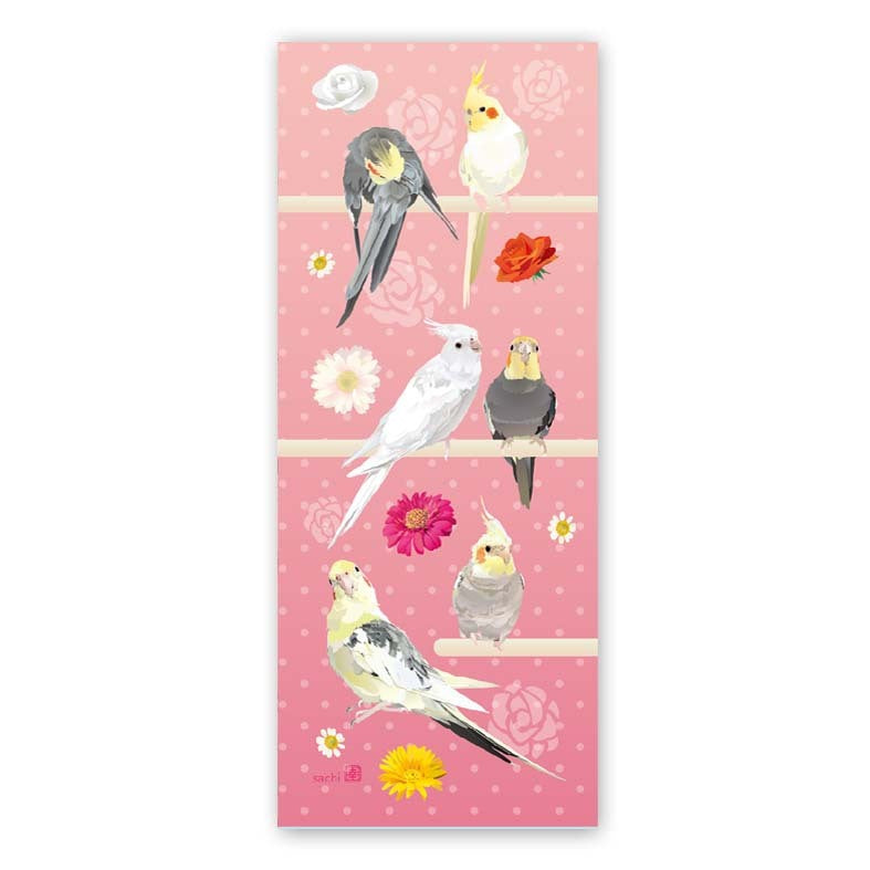 ボールペン　とりアート　花おかめ　オカメインコ