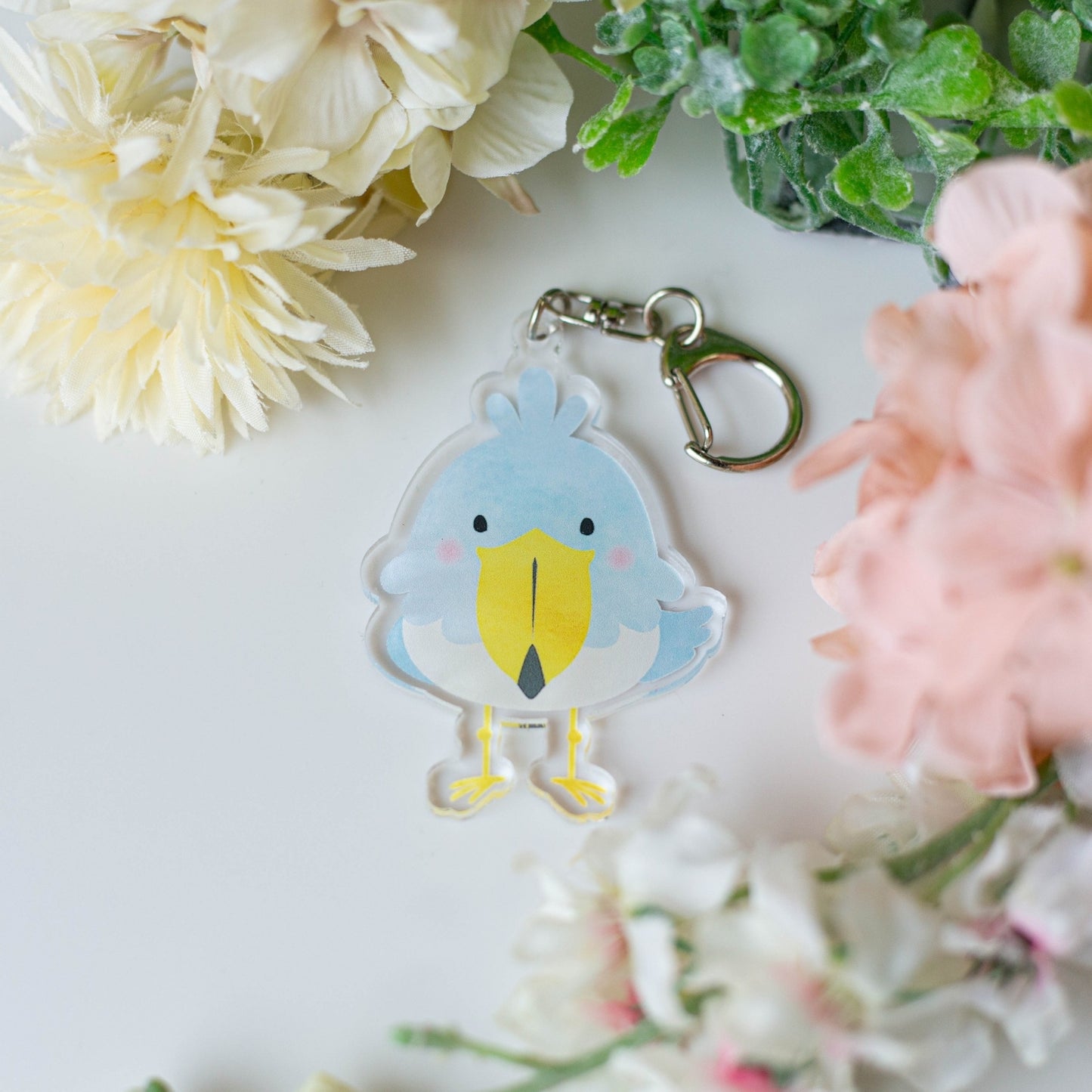 受注製作　アクリルキーホルダー　ハシビロコウのコウくん　クーポン利用不可