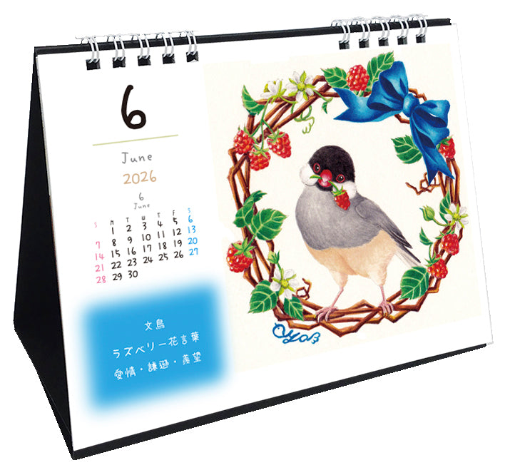 （予約販売）2026年版 インコタイム　カレンダー 卓上タイプ