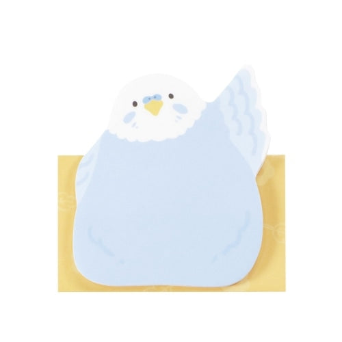 付箋　はーい！　セキセイインコ　立てて使えるスタンド付き