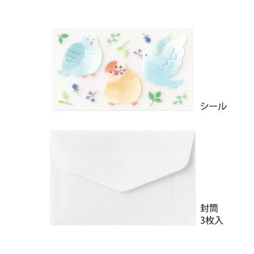 ミニレターセット　トリが贈る どうぞレター - Sweet Birdie Boutique