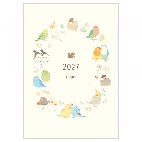 2027年版　手帳　B6　さえずり