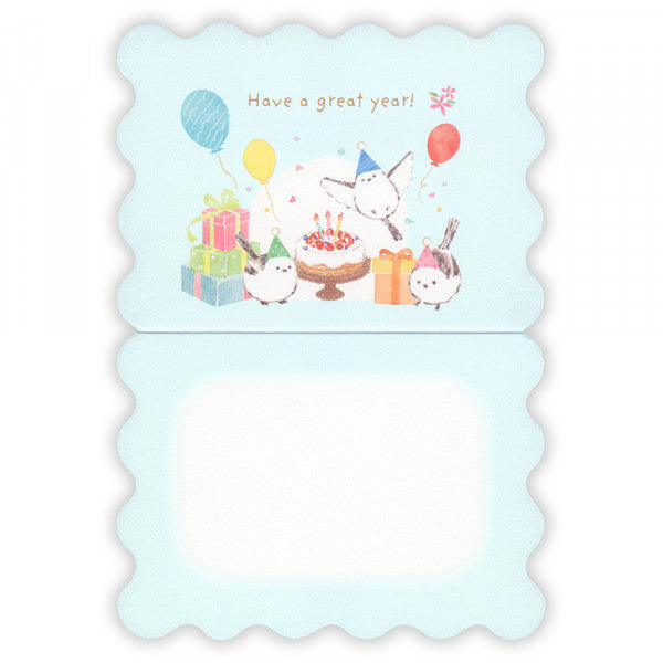 ミニバースデーカード　My Mood　シマエナガ - Sweet Birdie Boutique