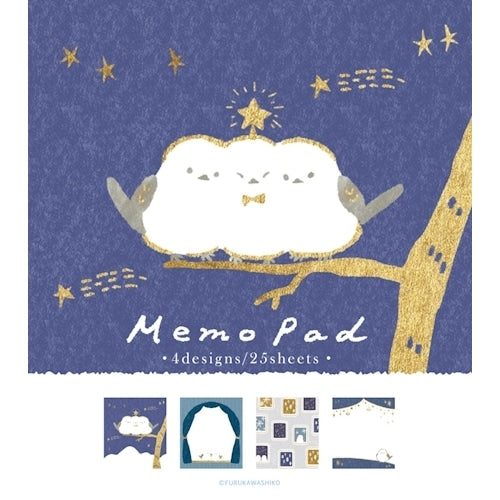メモパッド 星とことりさん シマエナガ