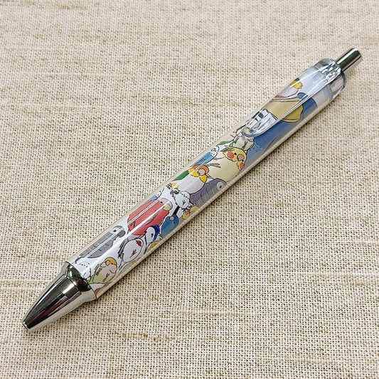 ボールペン　鳥さんいっぱい