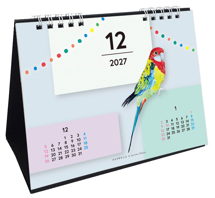 （予約販売）2027年版 とりアート  卓上カレンダー