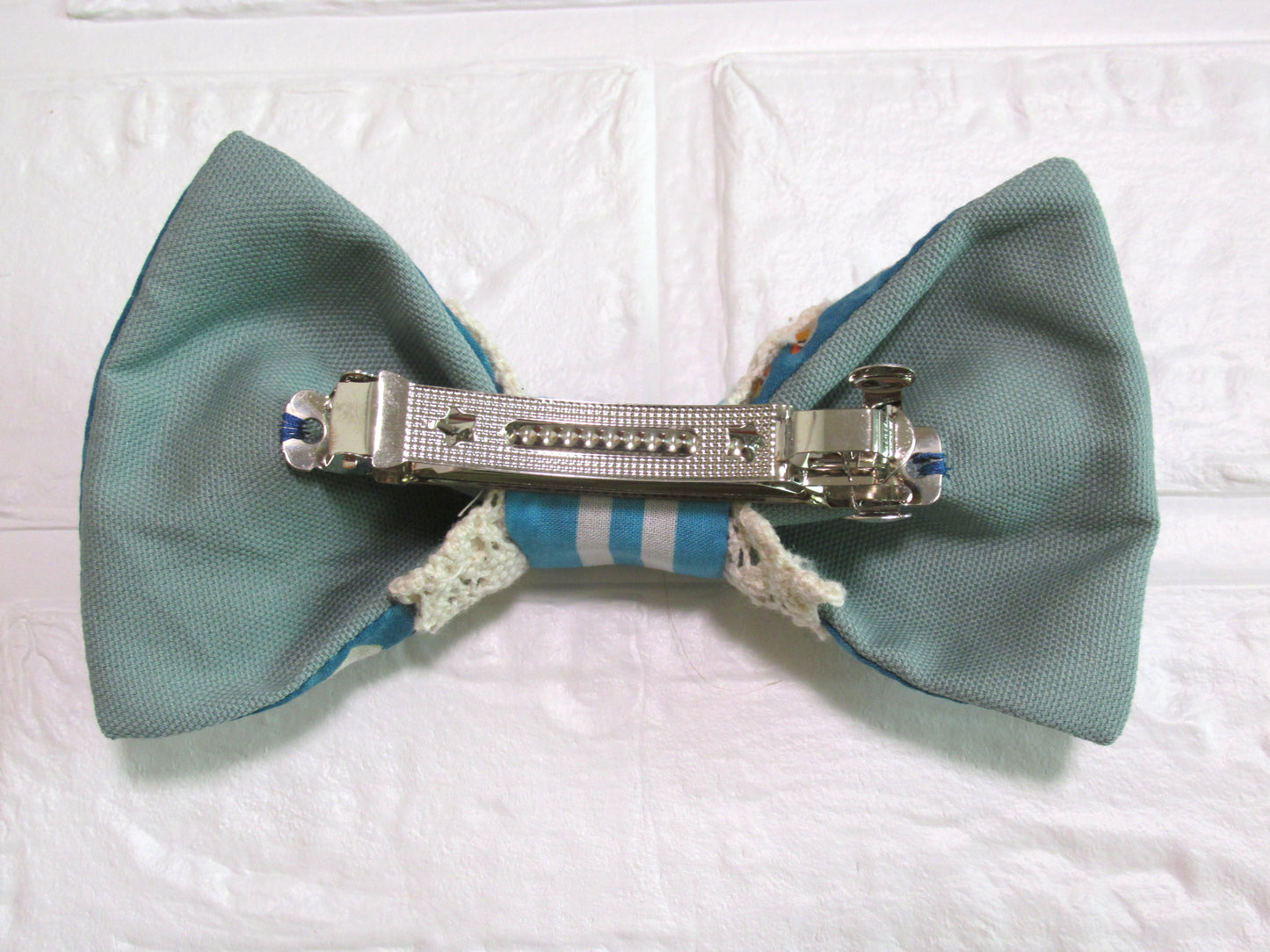 バレッタ　金華リボン　キンカチョウ