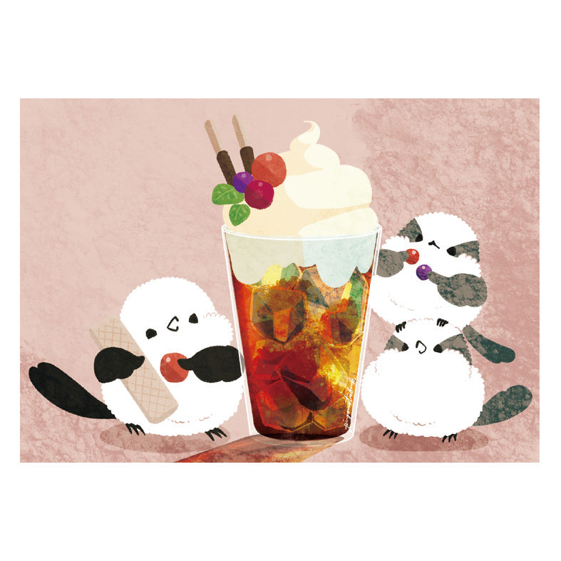 メモ帳　ベリーティー　シマエナガ - Sweet Birdie Boutique