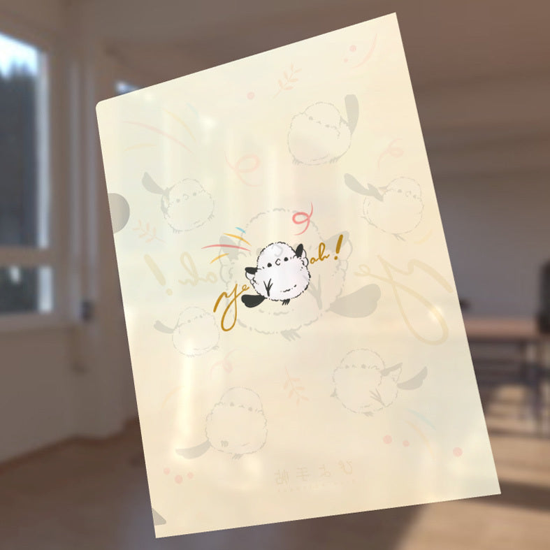 A4クリアファイル　シマエナガのやったー - Sweet Birdie Boutique
