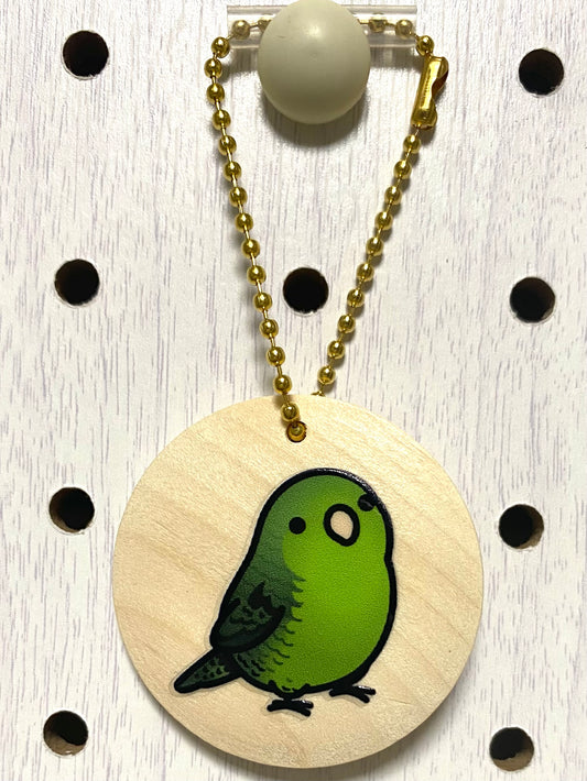 Chubby Bird　木製チャーム　サザナミインコ　クーポン利用不可