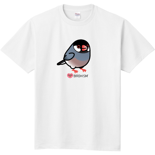 Chubby Bird　文鳥　スタンダードTシャツ　ホワイト　受注製作　送料無料　メーカー直送　クーポン利用不可