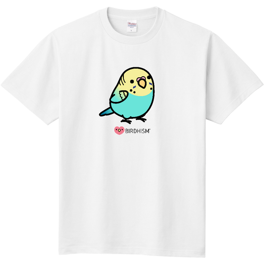 Chubby Bird　セキセイインコ　スタンダードTシャツ　ホワイト　受注製作　送料無料　メーカー直送　クーポン利用不可