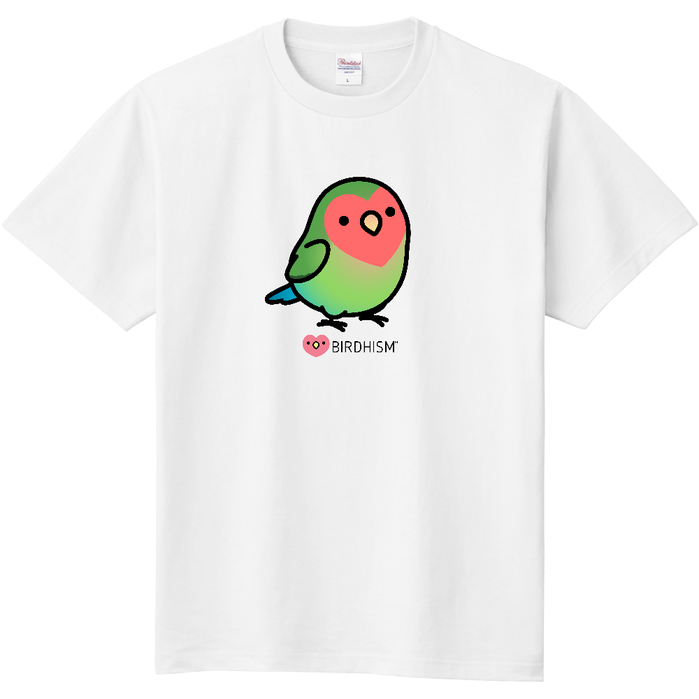 Chubby Bird　コザクラインコ　スタンダードTシャツ　ホワイト　受注製作　送料無料　メーカー直送　クーポン利用不可