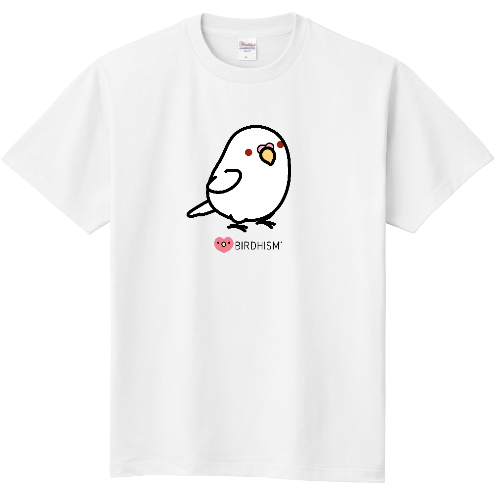 Chubby Bird　セキセイインコ　スタンダードTシャツ　ホワイト　受注製作　送料無料　メーカー直送　クーポン利用不可