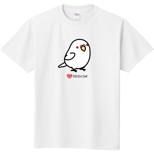 Chubby Bird　セキセイインコ　スタンダードTシャツ　ホワイト　受注製作　送料無料　メーカー直送　クーポン利用不可