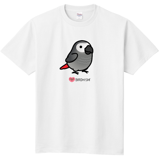 Chubby Bird　ヨウム　スタンダードTシャツ　ホワイト　受注製作　送料無料　メーカー直送　クーポン利用不可