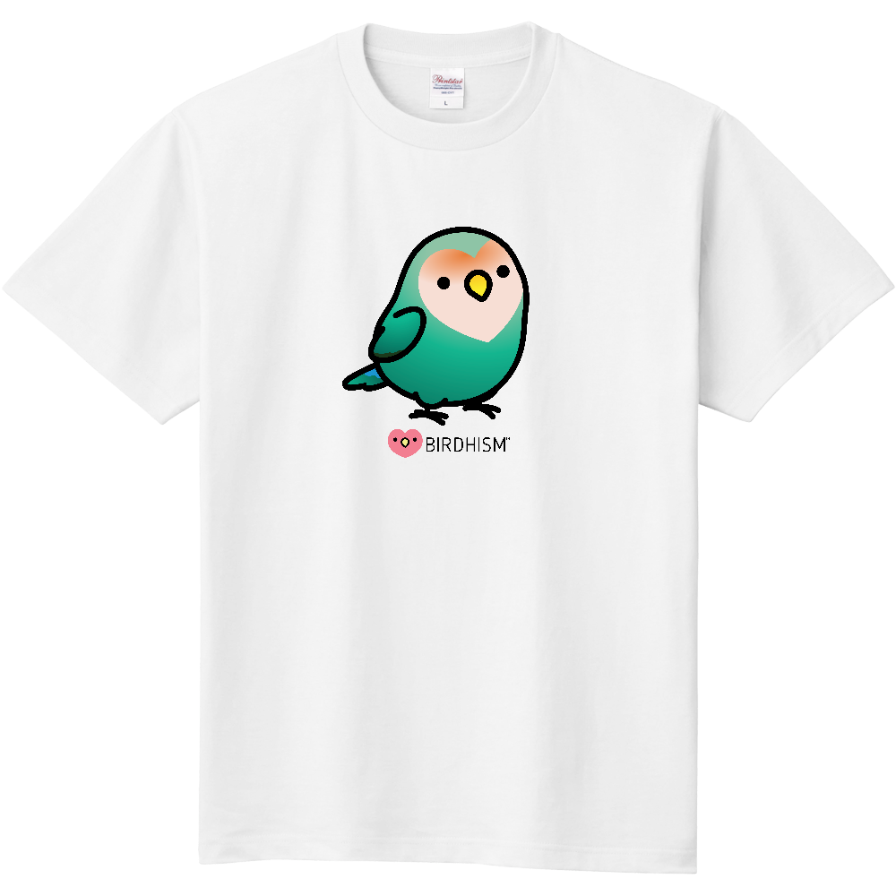 Chubby Bird　コザクラインコ　スタンダードTシャツ　ホワイト　受注製作　送料無料　メーカー直送　クーポン利用不可