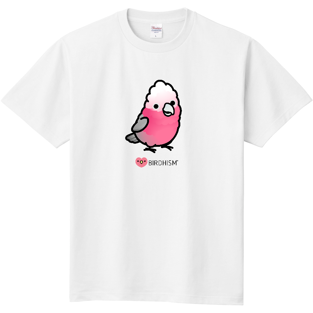 Chubby Bird　モモイロインコ　スタンダードTシャツ　ホワイト　受注製作　送料無料　メーカー直送　クーポン利用不可