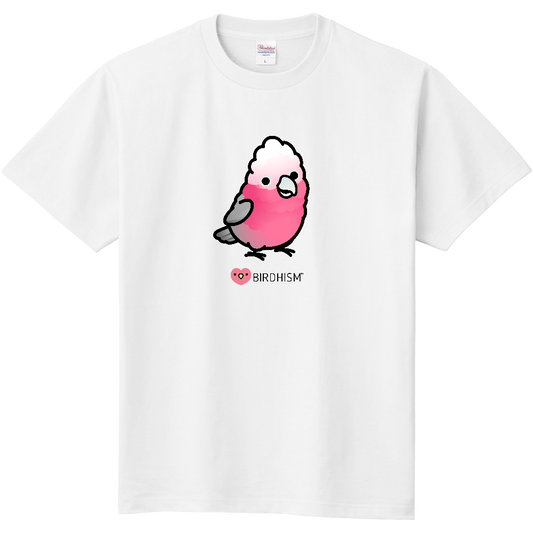 Chubby Bird　モモイロインコ　スタンダードTシャツ　ホワイト　受注製作　送料無料　メーカー直送　クーポン利用不可