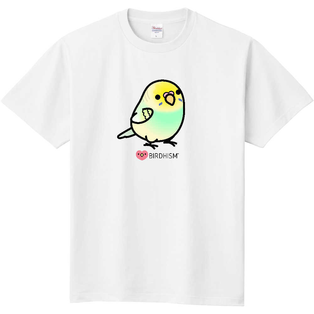 Chubby Bird　セキセイインコ　スタンダードTシャツ　ホワイト　受注製作　送料無料　メーカー直送　クーポン利用不可