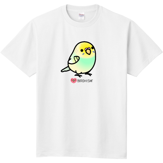 Chubby Bird　セキセイインコ　スタンダードTシャツ　ホワイト　受注製作　送料無料　メーカー直送　クーポン利用不可