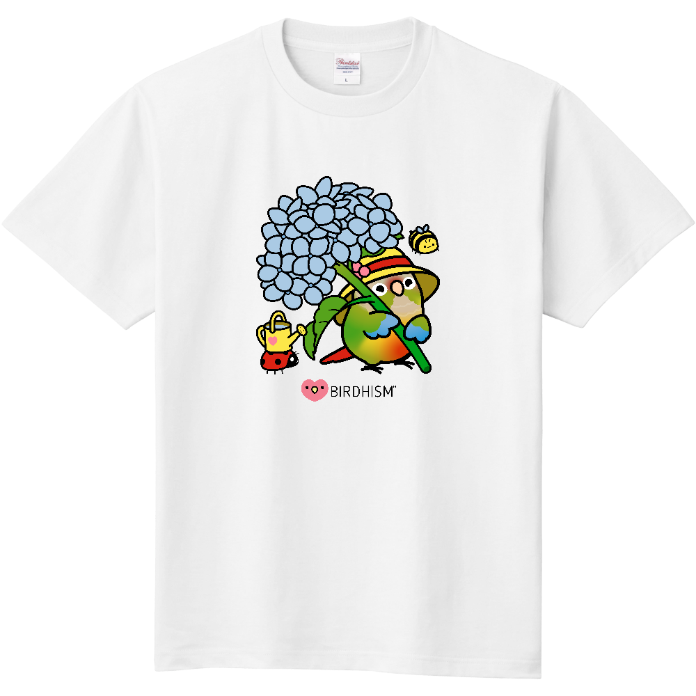 Chubby Bird　ウロコインコ　ガーデニング　スタンダードTシャツ　ホワイト　受注製作　送料無料　メーカー直送　クーポン利用不可