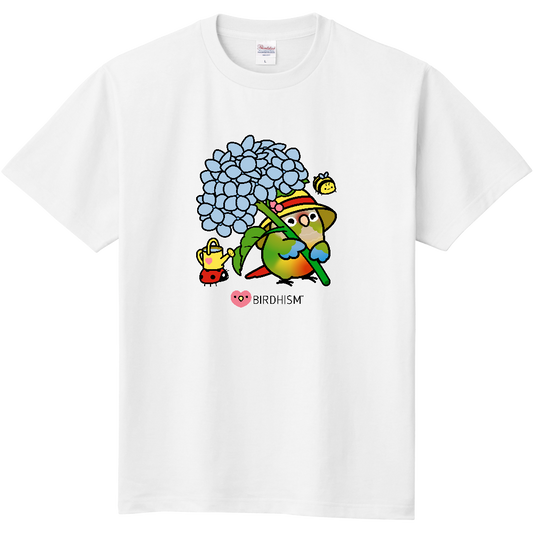 Chubby Bird　ウロコインコ　ガーデニング　スタンダードTシャツ　ホワイト　受注製作　送料無料　メーカー直送　クーポン利用不可