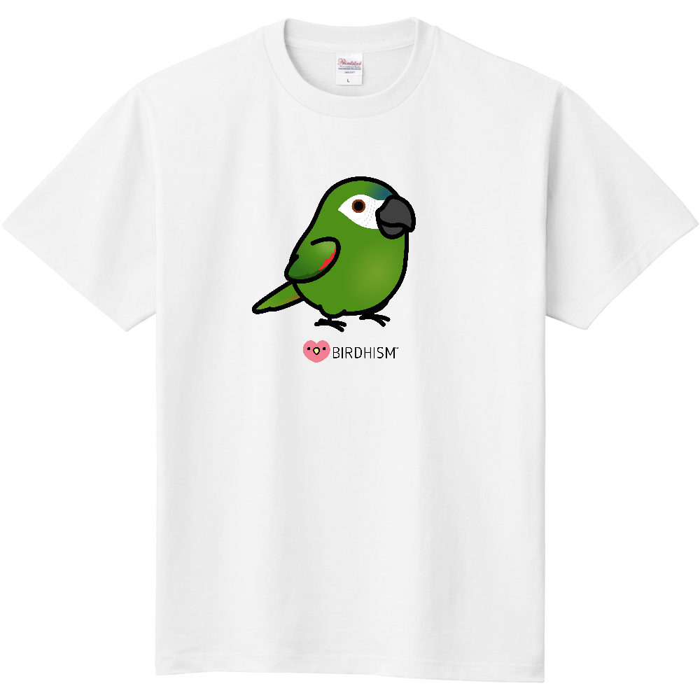Chubby Bird　コミドリコンゴウインコ　スタンダードTシャツ　ホワイト　受注製作　送料無料　メーカー直送　クーポン利用不可