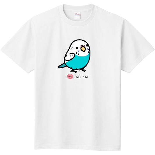 Chubby Bird　セキセイインコ　スタンダードTシャツ　ホワイト　受注製作　送料無料　メーカー直送　クーポン利用不可