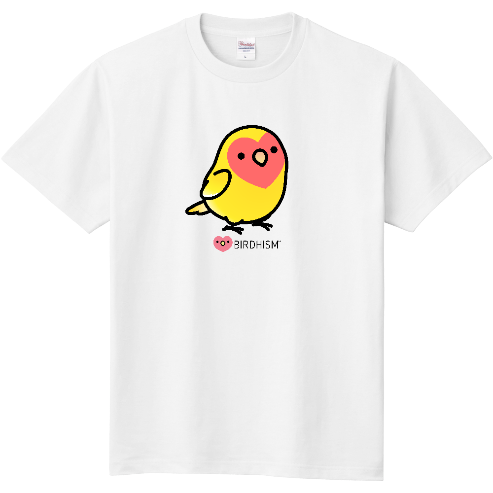 Chubby Bird　コザクラインコ　スタンダードTシャツ　ホワイト　受注製作　送料無料　メーカー直送　クーポン利用不可
