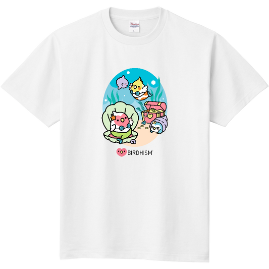 Chubby Bird　マーメイドインコ　スタンダードTシャツ　ホワイト　受注製作　送料無料　メーカー直送　クーポン利用不可