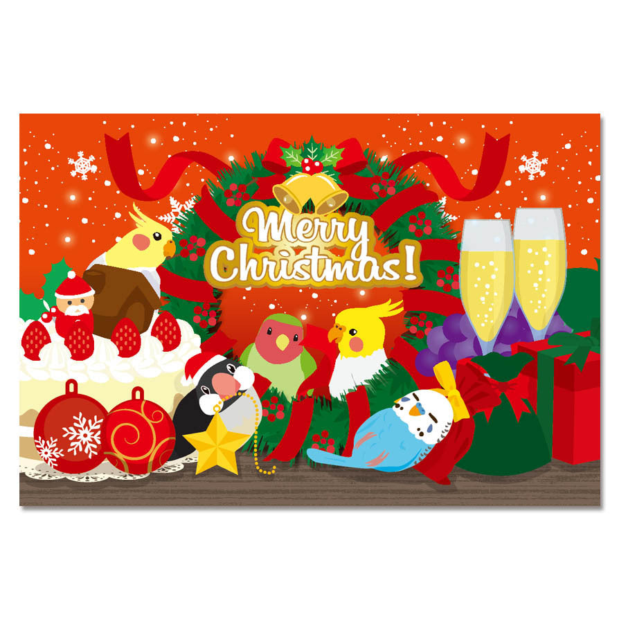 ポストカード　クリスマス　２種６枚セット