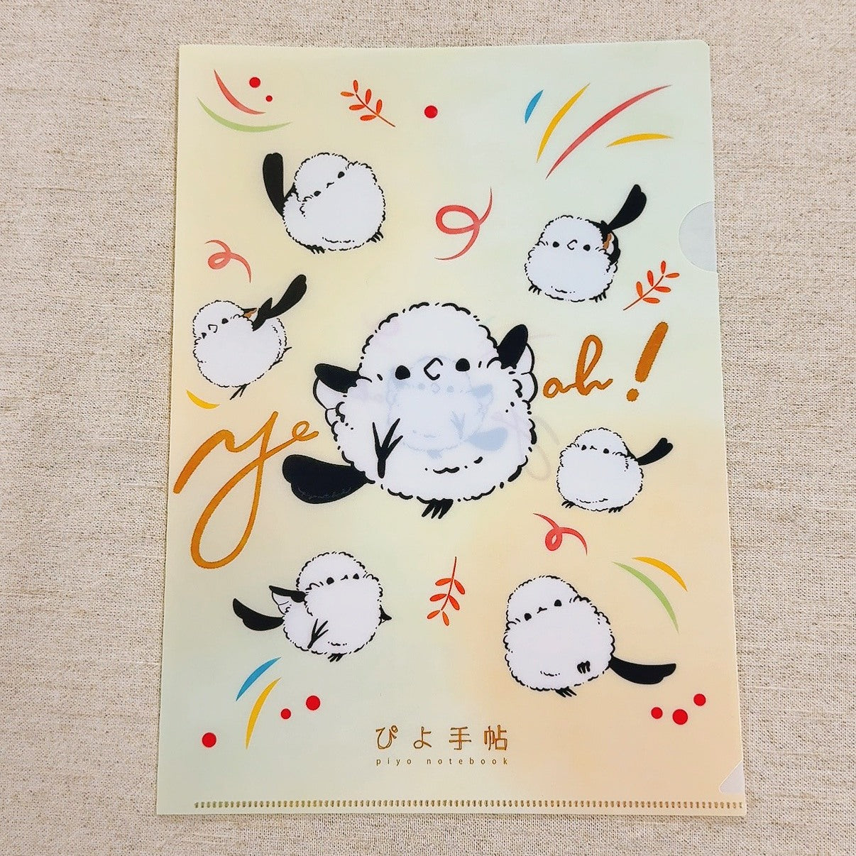 A4クリアファイル　シマエナガのやったー - Sweet Birdie Boutique