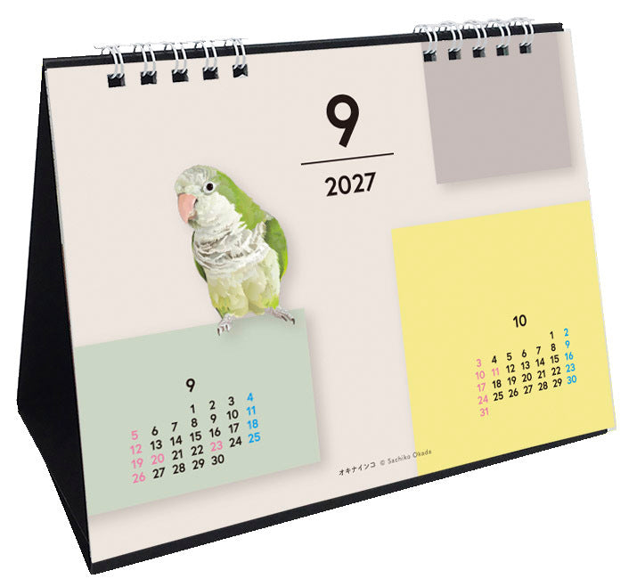 （予約販売）2027年版 とりアート  卓上カレンダー