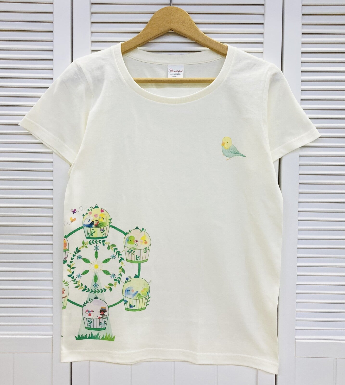 レディースTシャツ ことり遊園地シリーズ 　観覧車　受注製作　送料無料　クーポン利用不可