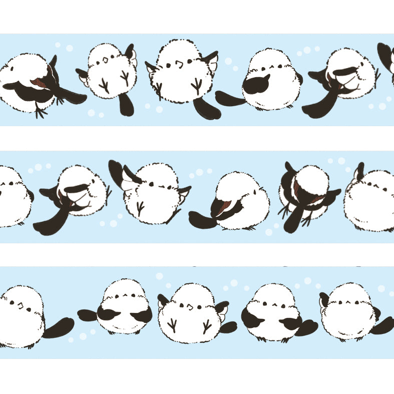 マスキングテープ　シマエナガぎっしり