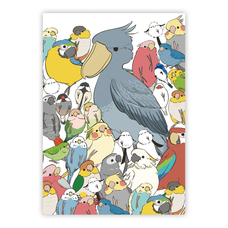 メモ帳　鳥さんいっぱい - Sweet Birdie Boutique