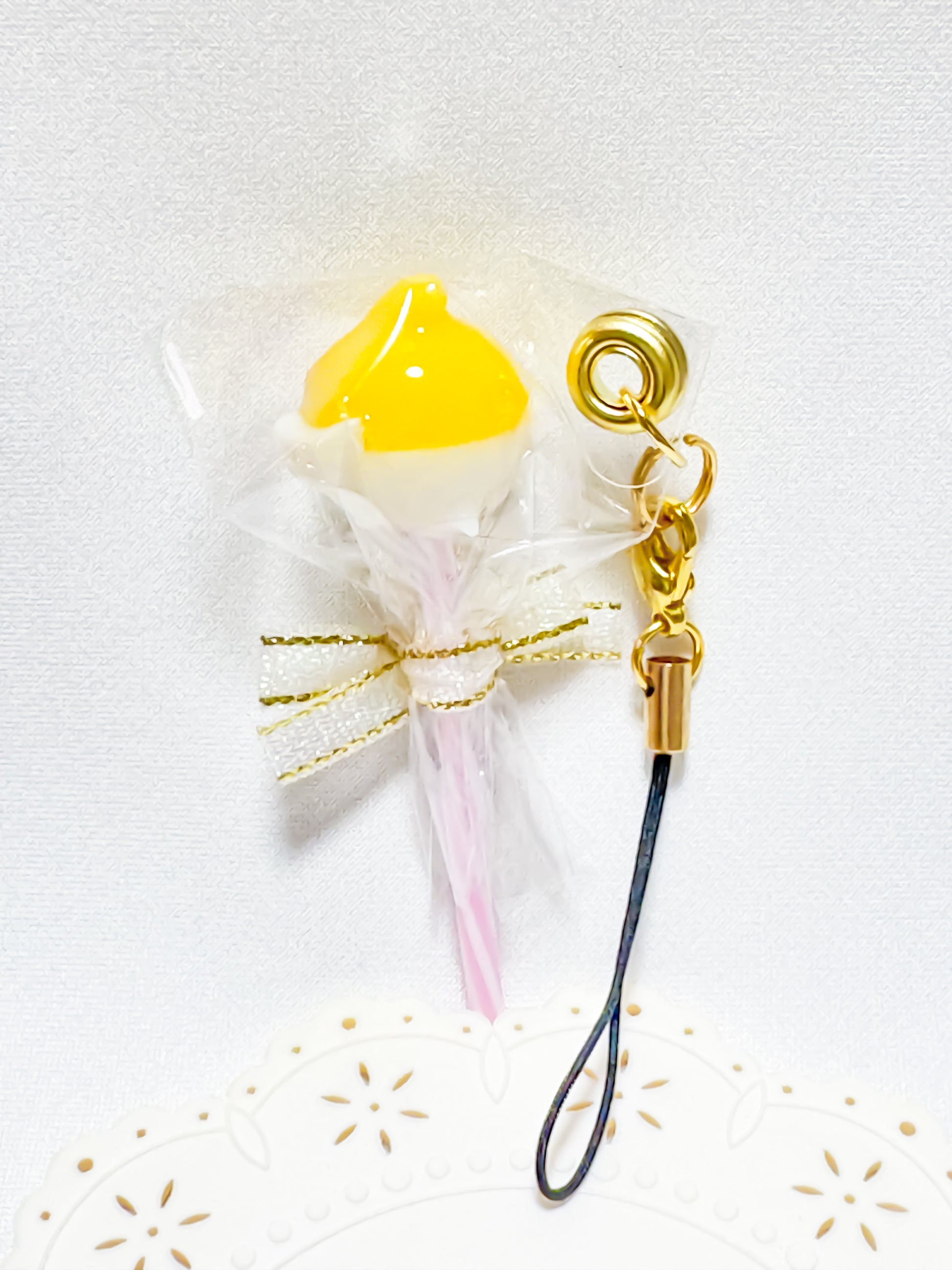 ストラップ　ロリポップキャンディ　オカメインコ　ルチノー - Sweet Birdie Boutique