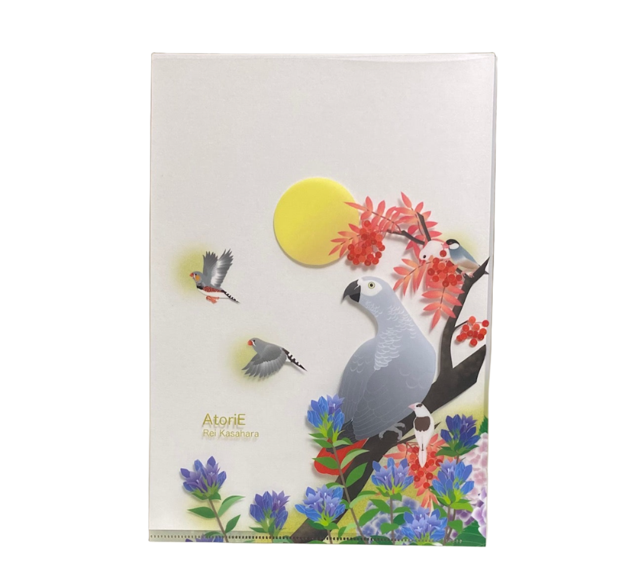 A4 クリアファイル Birds & Flowers