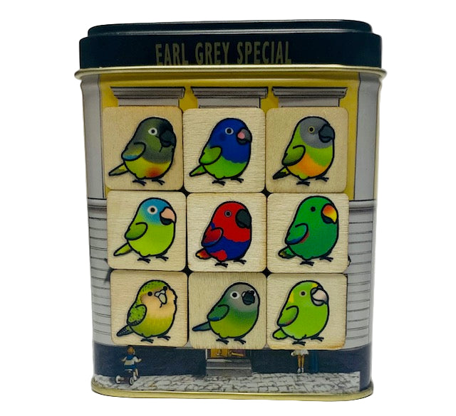 Chubby Bird　木製マグネット　いろんな鳥さん　1　ミニサイズ　9個　