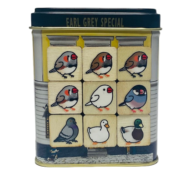 Chubby Bird　木製マグネット　いろんな鳥さん　2　ミニサイズ　9個　