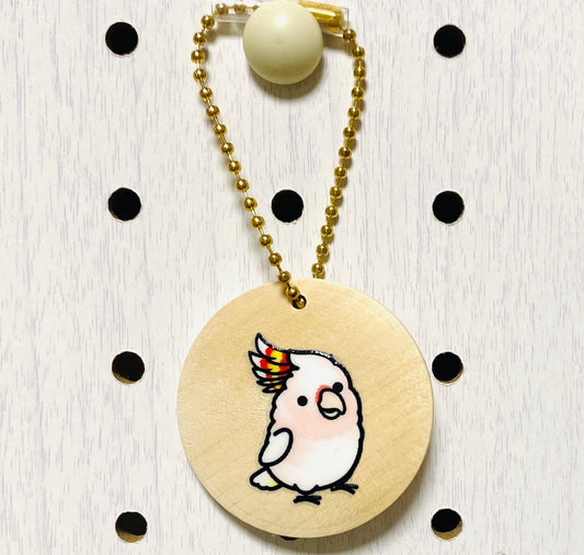 Chubby Bird　木製チャーム　クルマサカオウム　クーポン利用不可