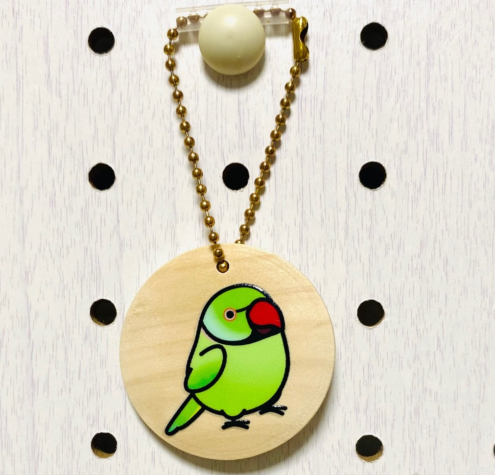 Chubby Bird　木製チャーム　ワカケホンセイインコ　クーポン利用不可 - Sweet Birdie Boutique