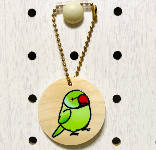 Chubby Bird　木製チャーム　ワカケホンセイインコ　クーポン利用不可